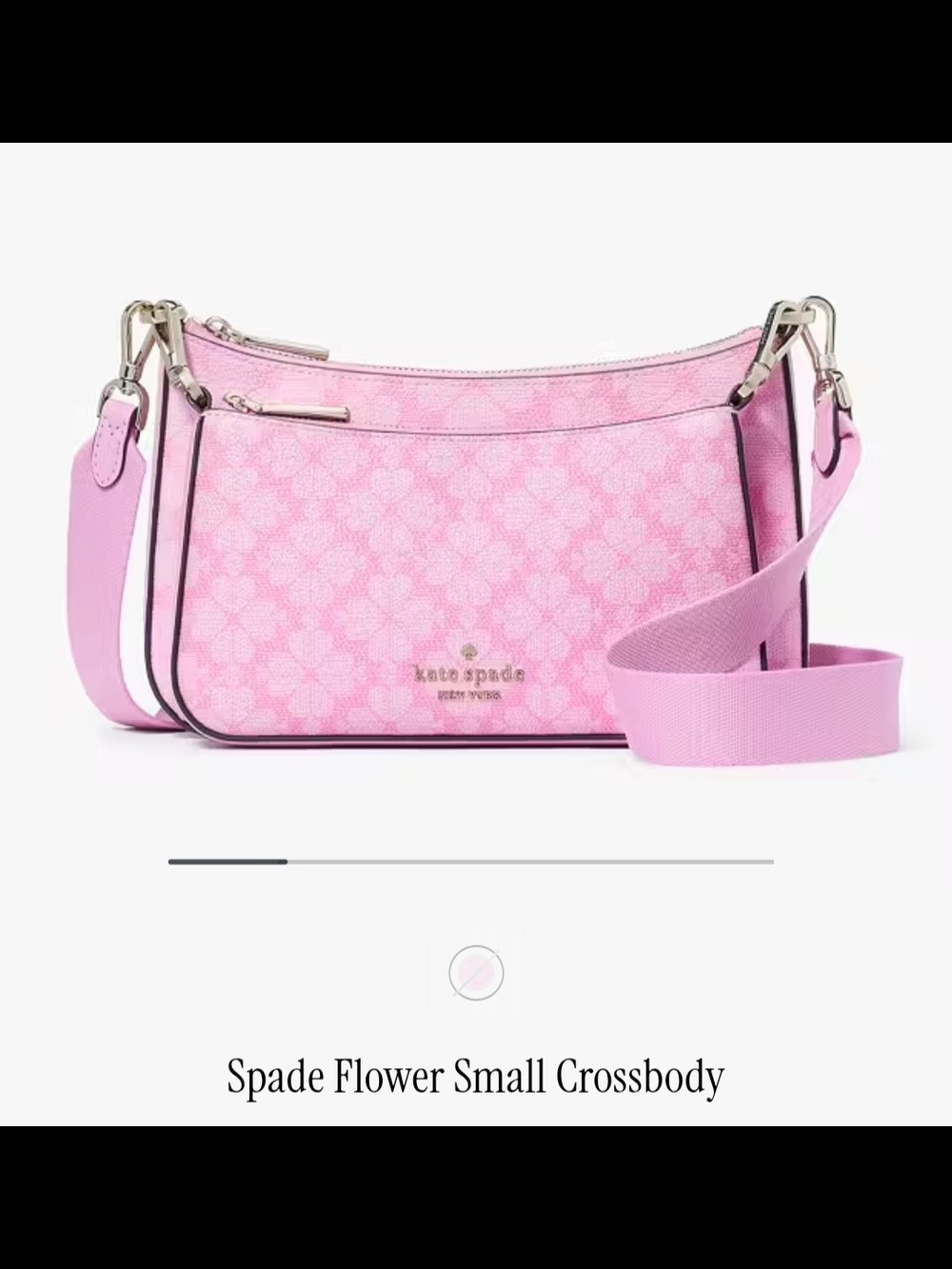 Kate Spade Pink Flower Small Crossbody Duo